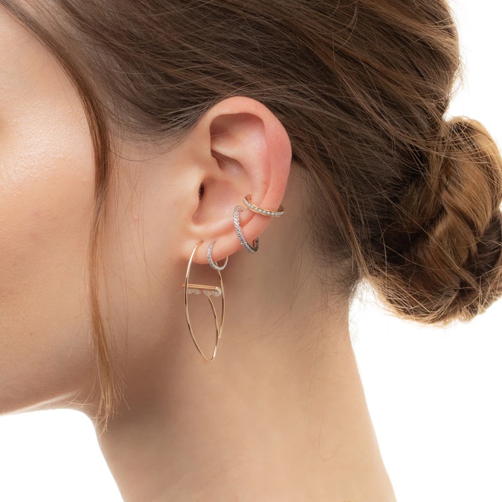 Hirotaka Gossamer Diamond 10K Gold Ear Cuff Earring